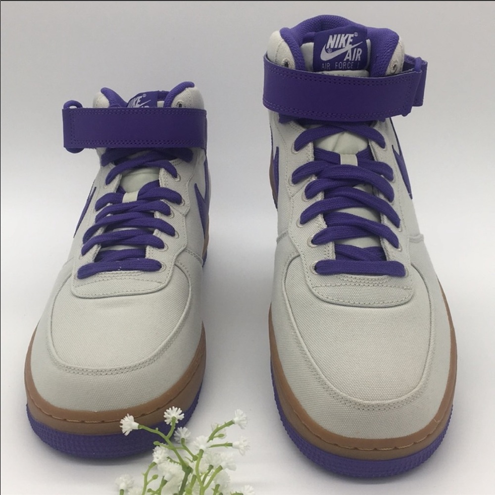 Nike Air Force 1 Mid ‘07 TXT light bone/dark iris - Picture 7 of 8